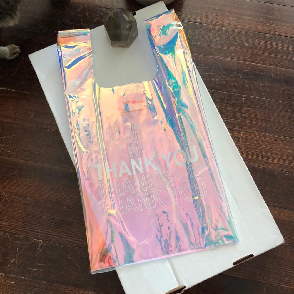 “Thank You” Iridescent Bodega Bag